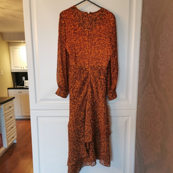 100% silk dress with floral print - Picture 7 of 7